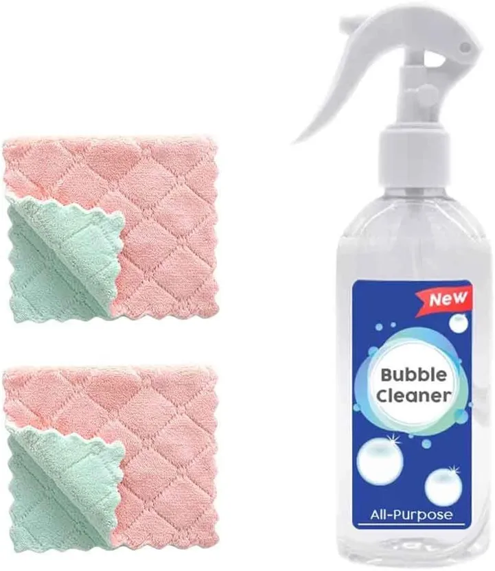 Multi Purpose Cleaning Bubble Cleaner Spray Foam Kitchen Grease Dirt  Removal -US
