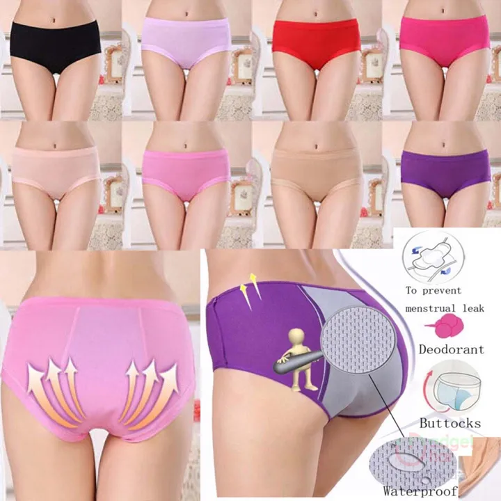 3 Pieces / Set Menstrual Period Underwear Women Period Panties
