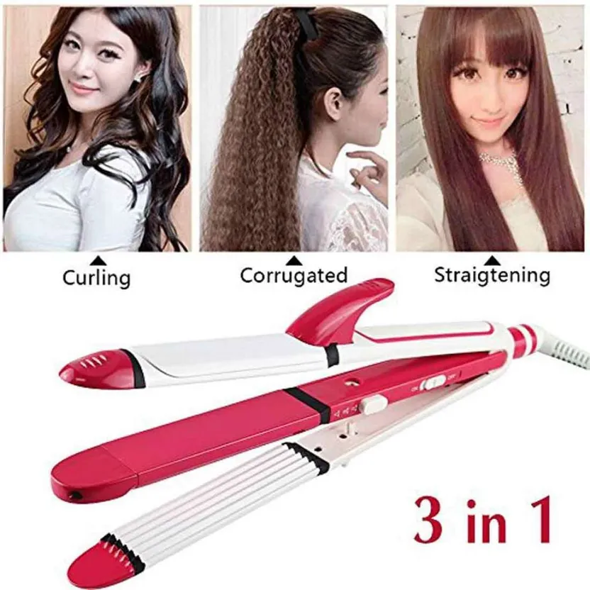 Get Kemei Professional Hair Straightener , Red - Km-531 at best price