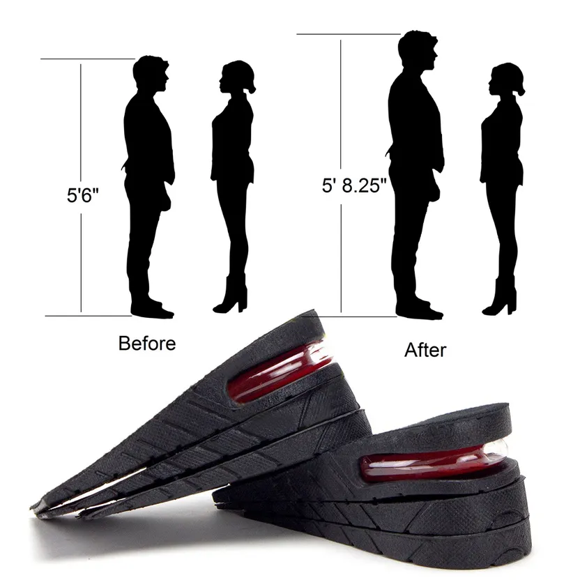 Height Increase Insoles Heel Cushion Elevator Shoe Insoles Height Increaser  | Buy Online in South Africa | takealot.com