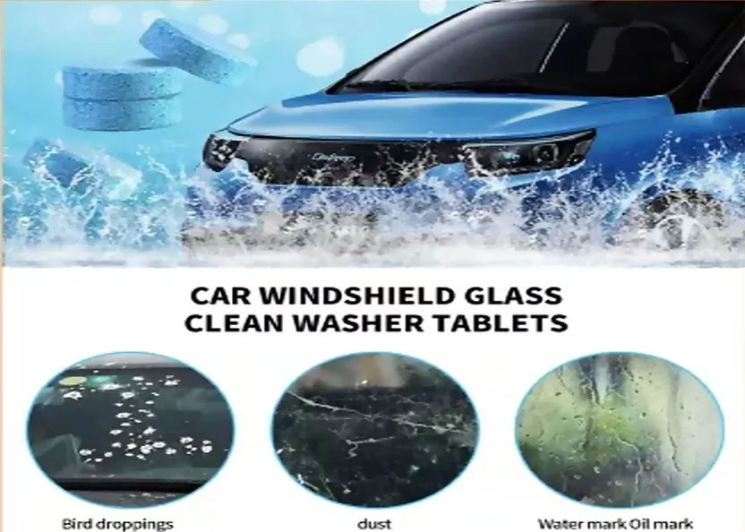 YIWEI Car Windshield Glass Cleaner Effervescent Solid Tablets Concentrated Washer