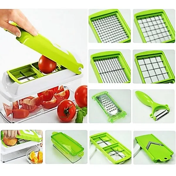 The Craft Mate - Name: Nicer Dicer Plus Item Code: BTP-051 Price:1299/PKR  Call/Whatsapp: +923207958789 Detail: Genius Nicer Dicer Plus Key Features:  Genius Nicer Dicer Plus 12 Pcs Imported As Seen on TV