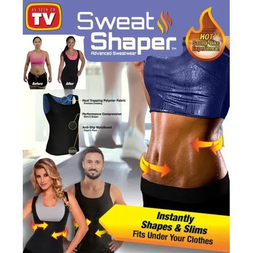 Sweat Shaper Premium Workout Tank Top Polymer Shapewear Sauna Vest