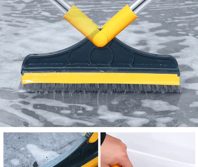 Floor Brush Crevice Cleaning Brush in Long Handle Rotating for Bathroom  Kitchen