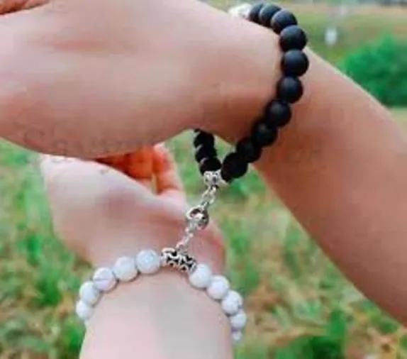 Fashion Best Friend Bracelets 2 pcs/set Yin Yang Couple Bracelet for  Valentine's Gifts | Jumia Nigeria