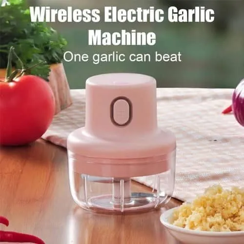 Intelligent Electric Garlic Crusher Machine - Pink - Assorted