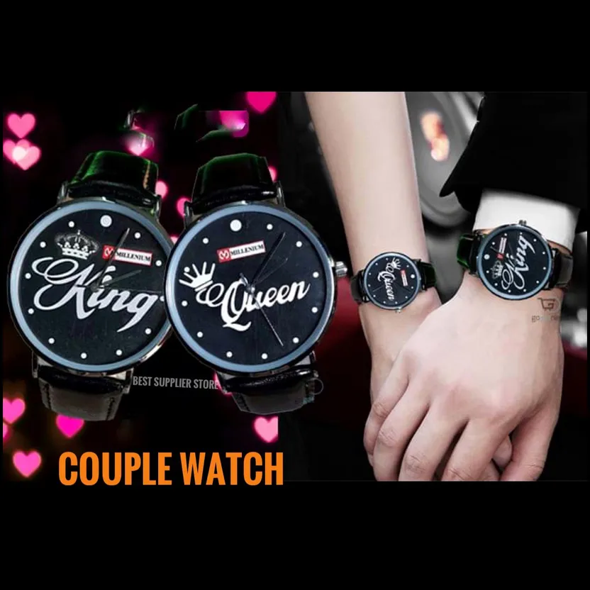 King Queen Printed Latest New Model Rounddial Couple Watch For Unisex BBB -  Buy King Queen Printed Latest New Model Rounddial Couple Watch For Unisex  BBB at Best Price in SYBazzar
