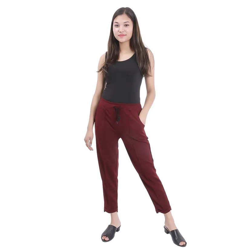 Striped Trouser Pants Women Trousers Semi Formals at Rs 225/piece in Surat
