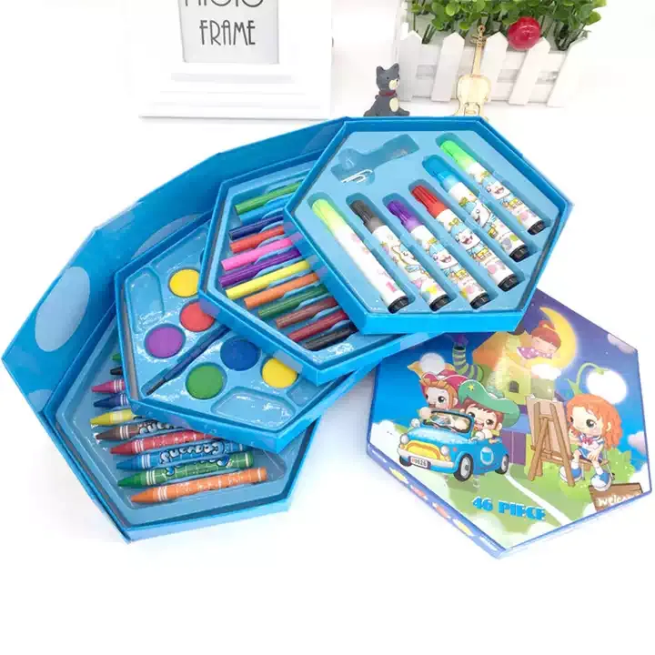 Flipkart.com | DolbyCreation 46 PCS Colour pencil set for kids Colors Box  Color Pencil Crayons, Water Color - COLOUR SET