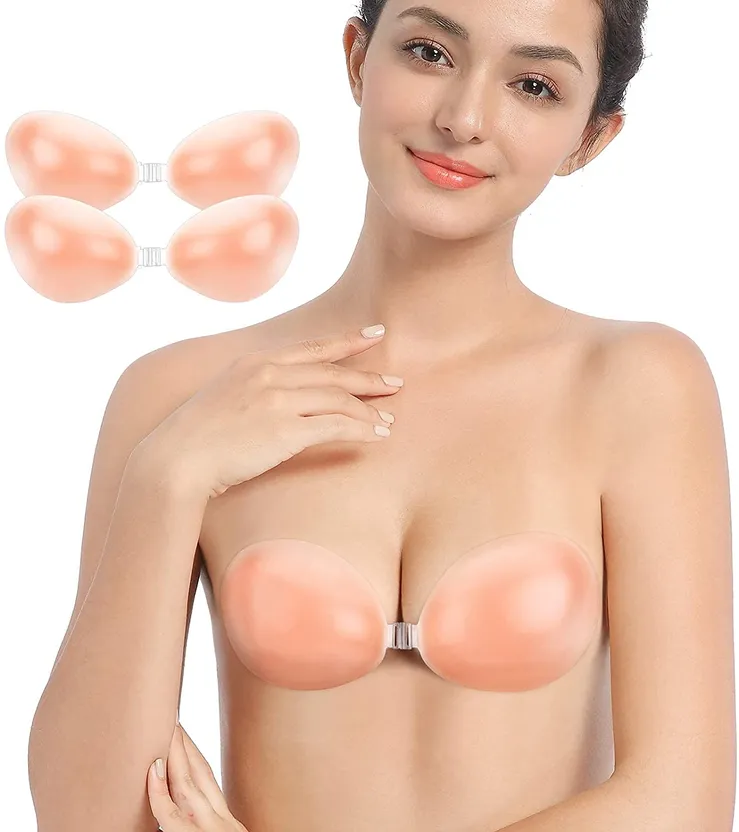 Buy 360 Beauty Silicone Invisible Bra Self Adhesive Reusable Push