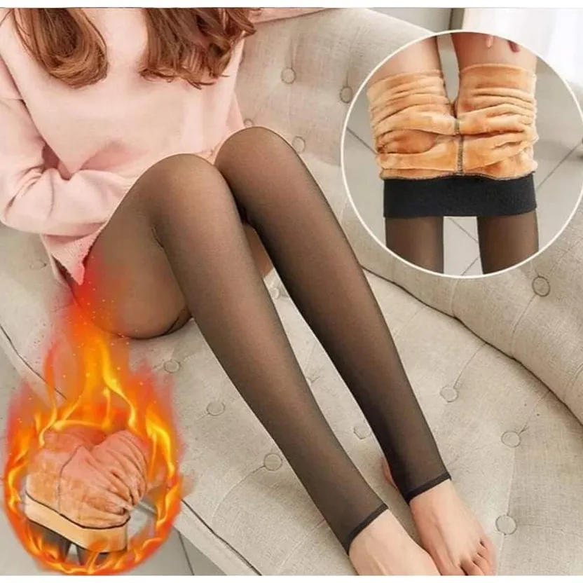 Women's Fleece Lined Leggings Tights Winter Pantyhose Transparent Elastic  Warm Thick Stocking - Buy Women's Fleece Lined Leggings Tights Winter  Pantyhose Transparent Elastic Warm Thick Stocking at Best Price in SYBazzar