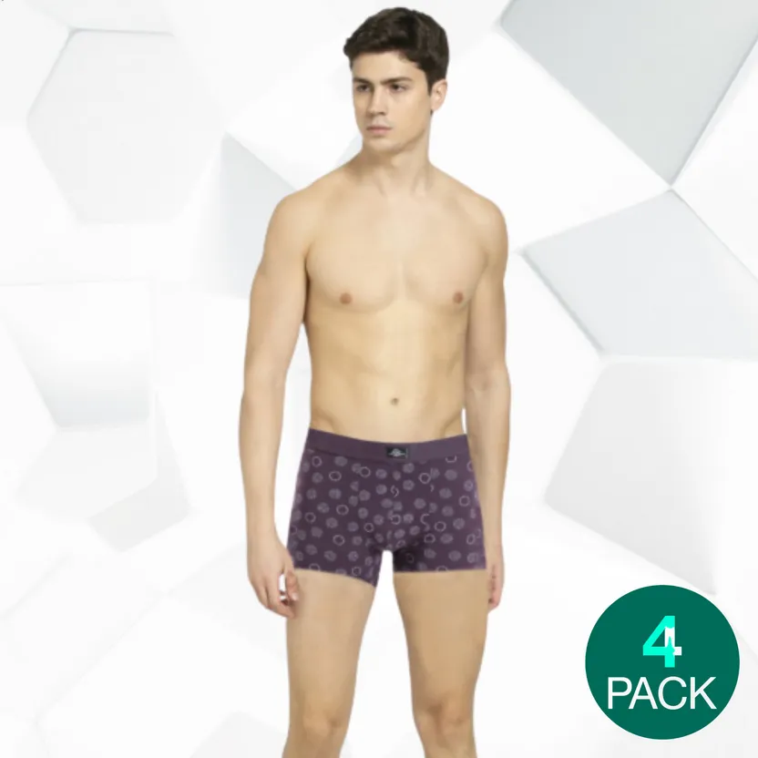 Pack Of 4 Roober Original Cotton Men's Printed Color Trunk Underwear - Buy  Pack Of 4 Roober Original Cotton Men's Printed Color Trunk Underwear at  Best Price in SYBazzar