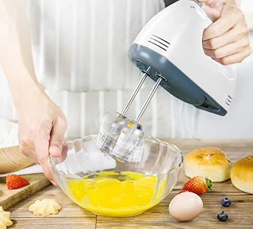 Scarlett Electric 7 Speed Hand Mixer With 4 Pieces Stainless Blender Bitter  For Cake/cream Mix